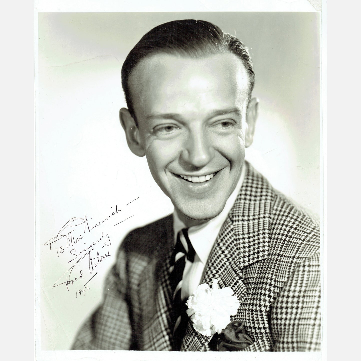 FRED ASTAIRE autograph ACOA signed 8x10 vintage photography