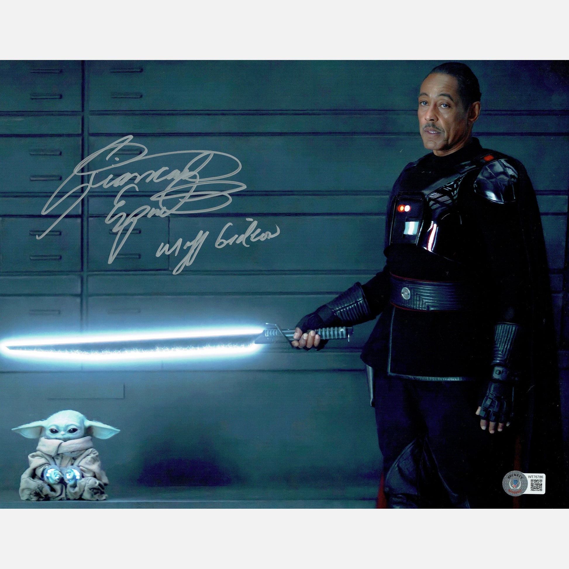 GIANCARLO ESPOSITO autograph BECKETT signed 11x14 photography STAR WARS 11x14