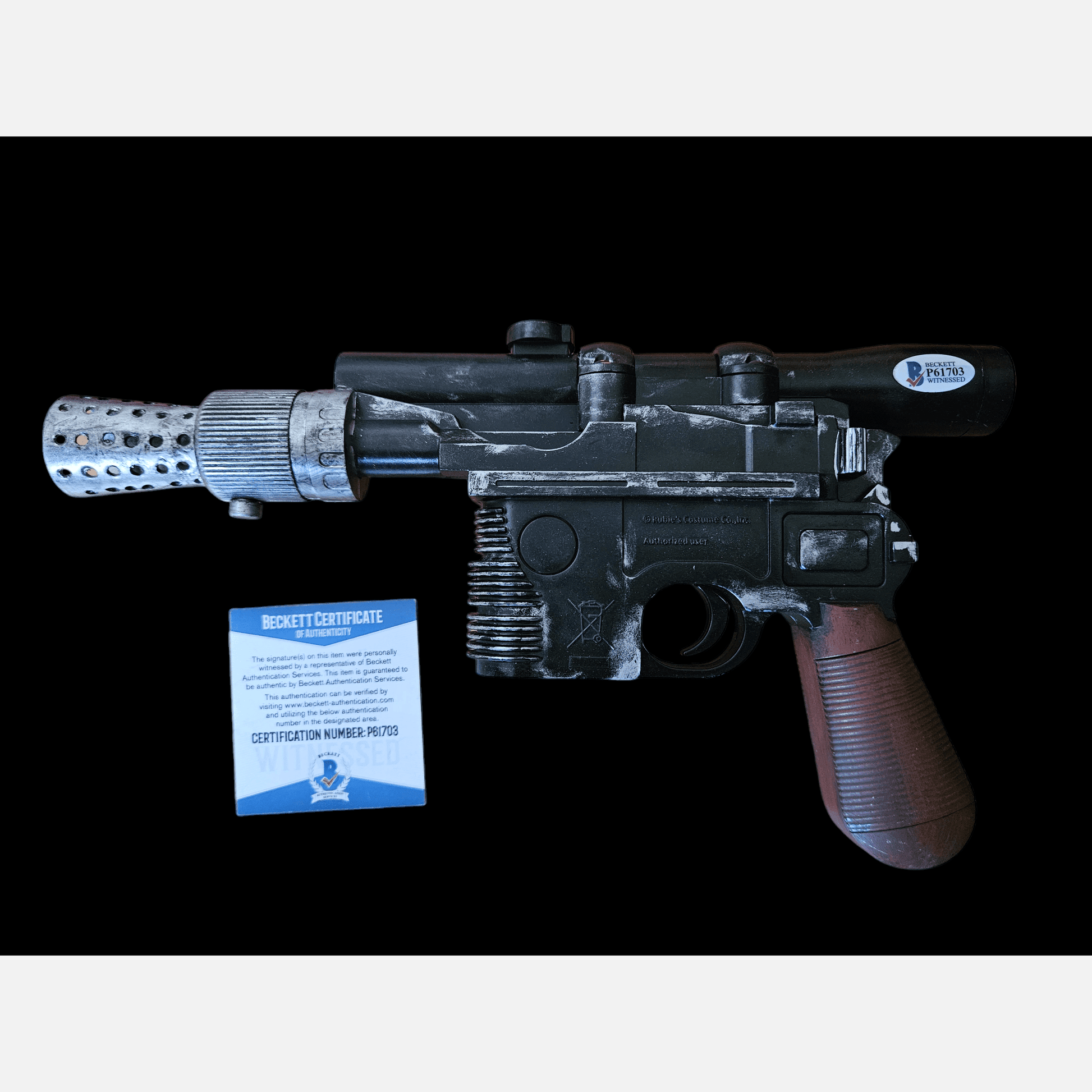 HARRISON FORD autograph BECKETT & ACOA signed STAR WARS BLASTER Memorabilia