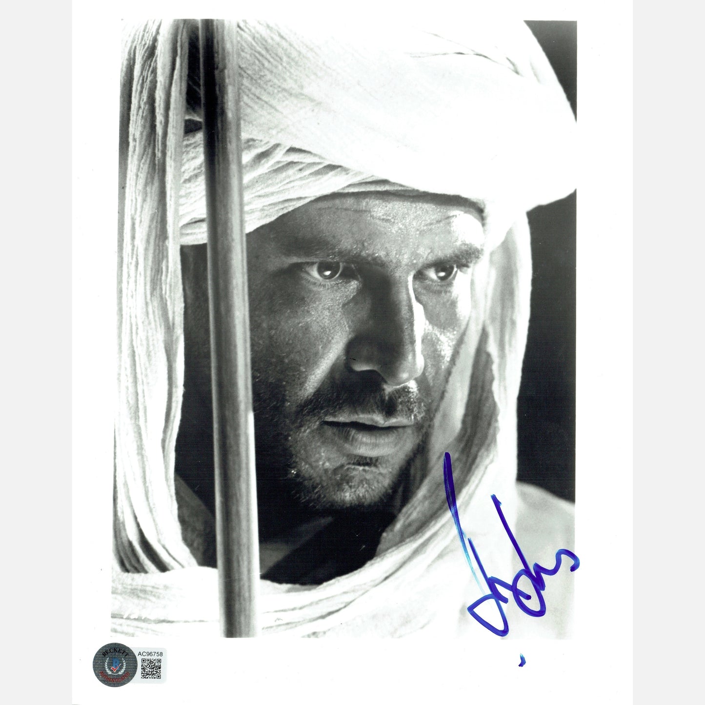 HARRISON FORD autograph BECKETT LOA signed 8x10 photography INDIANA JONES