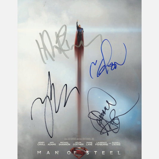 HANS ZIMMER, ZACK SYNDER, DAVID GOYER & CHARLES ROVEN autographs ACOA signed 8x10 photography SUPERMAN