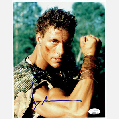 JEAN-CLAUDE VAN DAMME autograph JSA signed 8x10 photography Cyborg 8x10