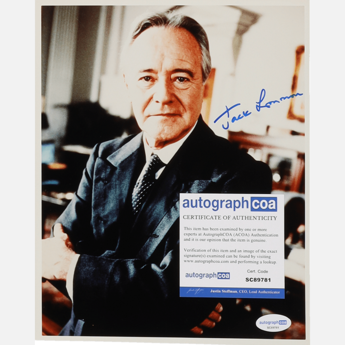 JACK LEMMON autograph BECKETT signed 8x10 photography