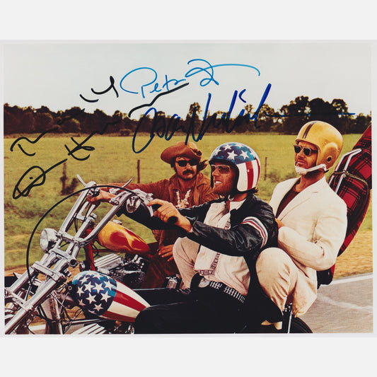 JACK NICHOLSON, DENNIS HOPPER, PETER FONDA autographs ACOA signed 8x10 photography EASY RIDER