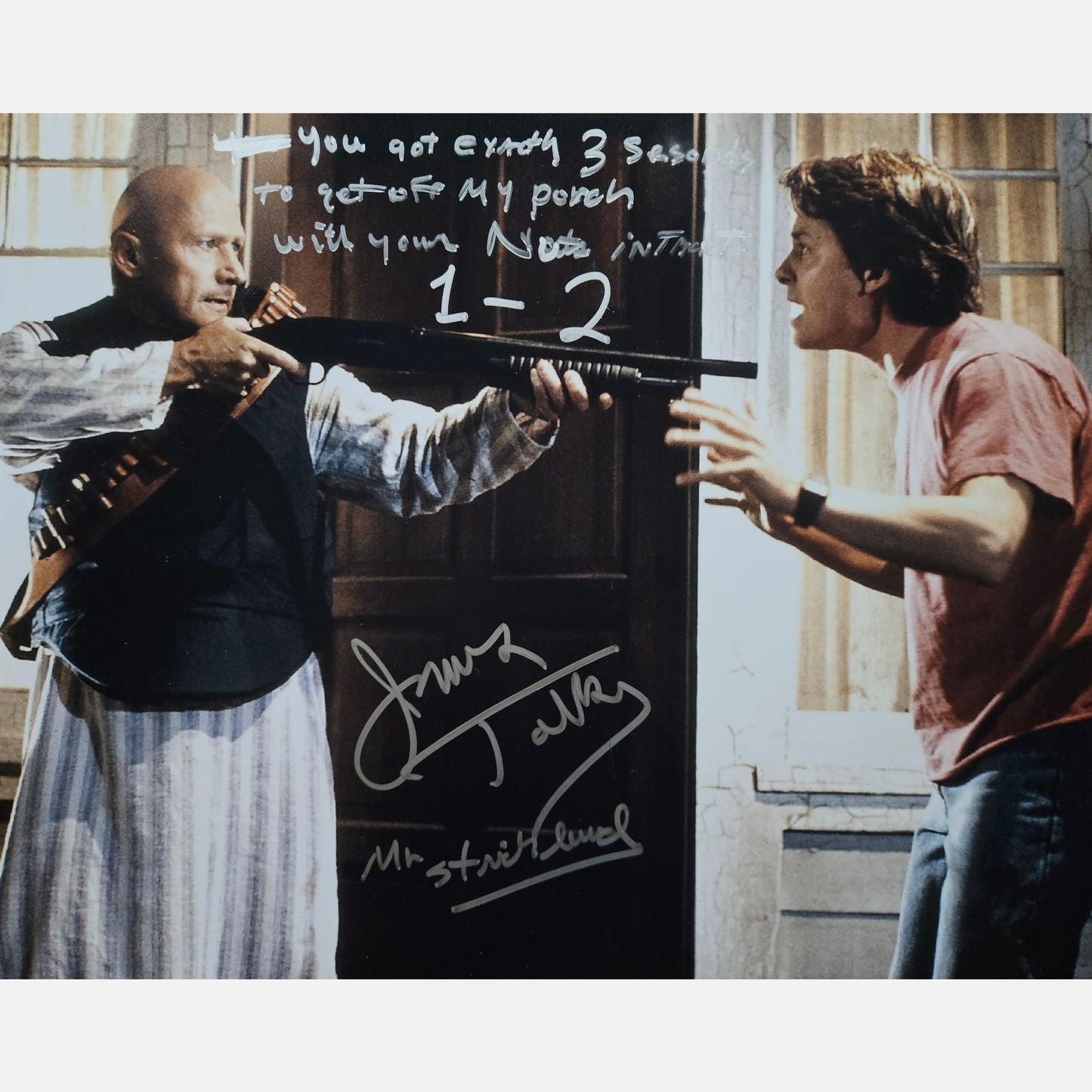 JAMES TOLKAN autograph ACOA signed 16x20 photography Back to the Future