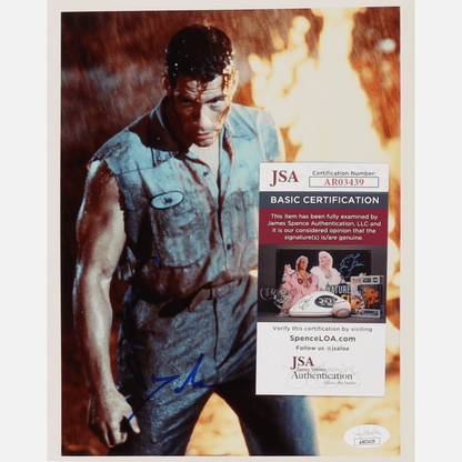 JEAN-CLAUDE VAN DAMME autograph JSA signed 8x10 photography Universal Soldier