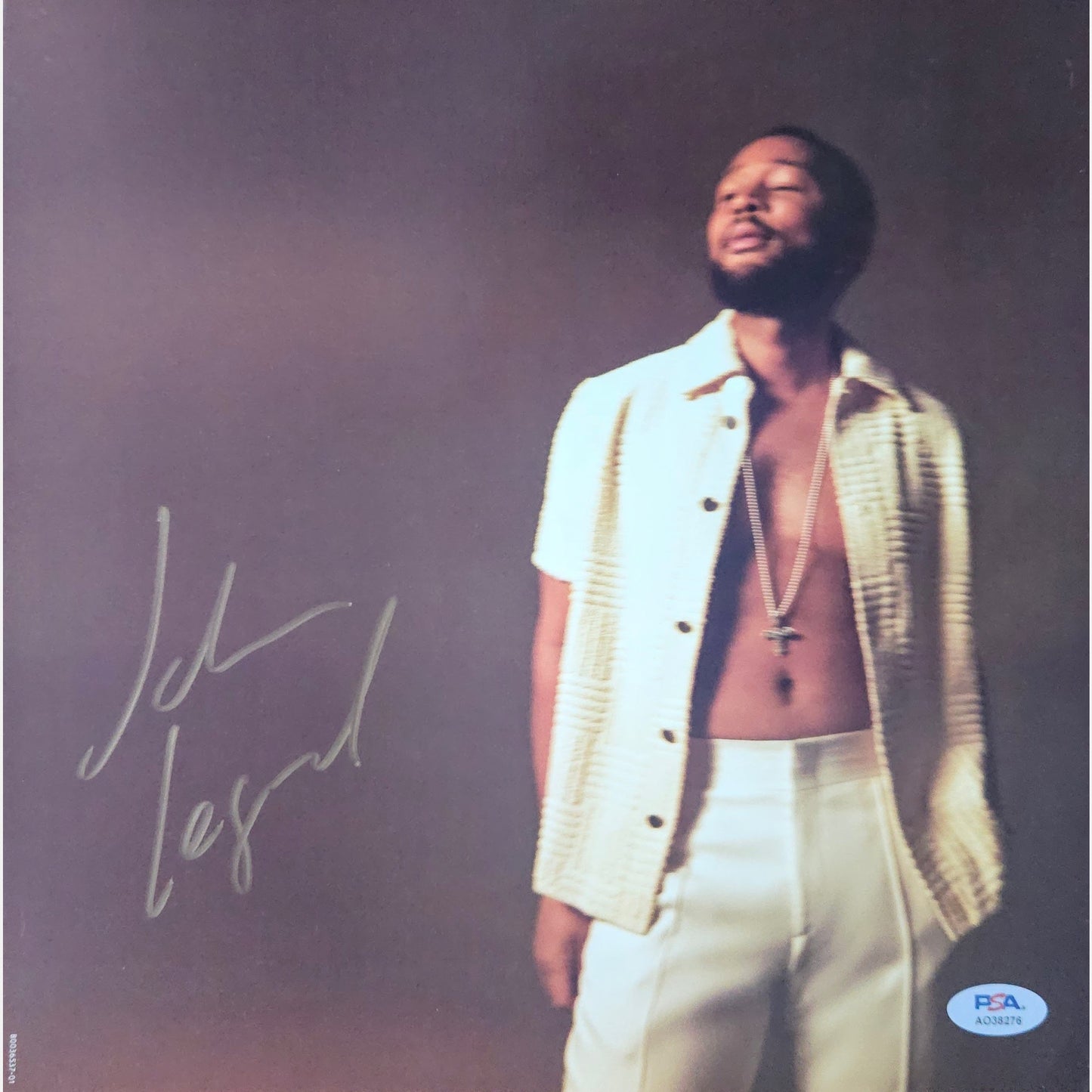 JOHN LEGEND autograph PSA signed 11x11 vinyl insert