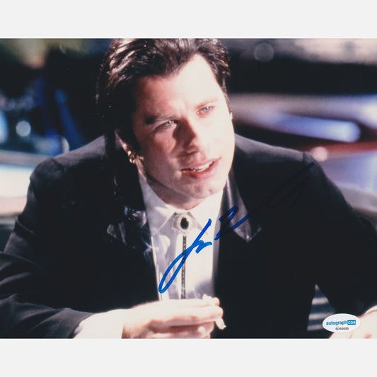 JOHN TRAVOLTA autograph ACOA signed 8x10 photography PULP FICTION