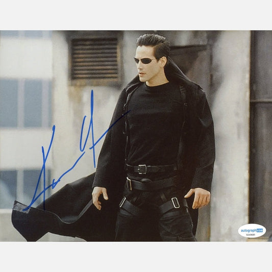 KEANU REEVES autograph ACOA signed 8x10 photography MATRIX