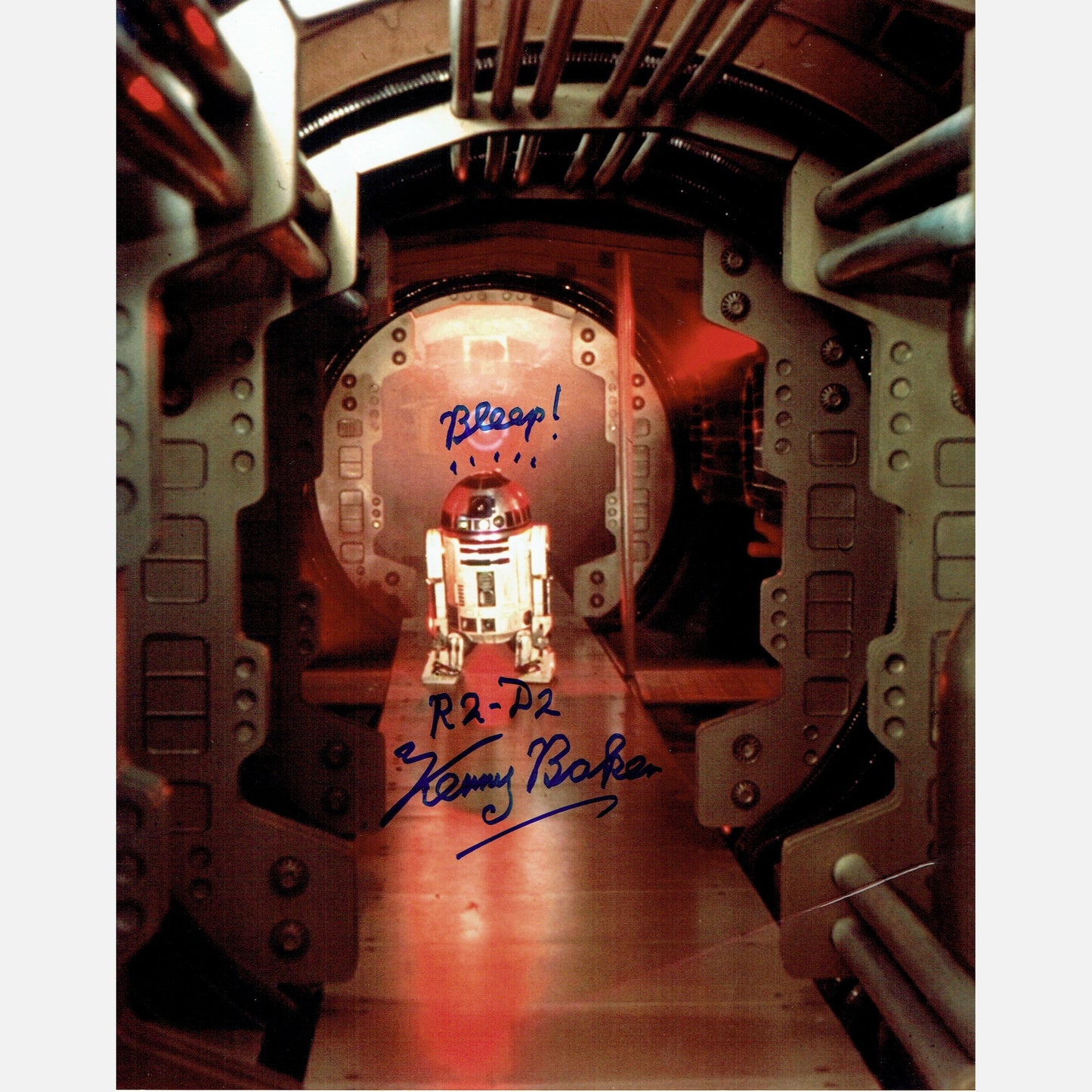 KENNY BAKER autograph ACOA signed 8x10 photography STAR WARS