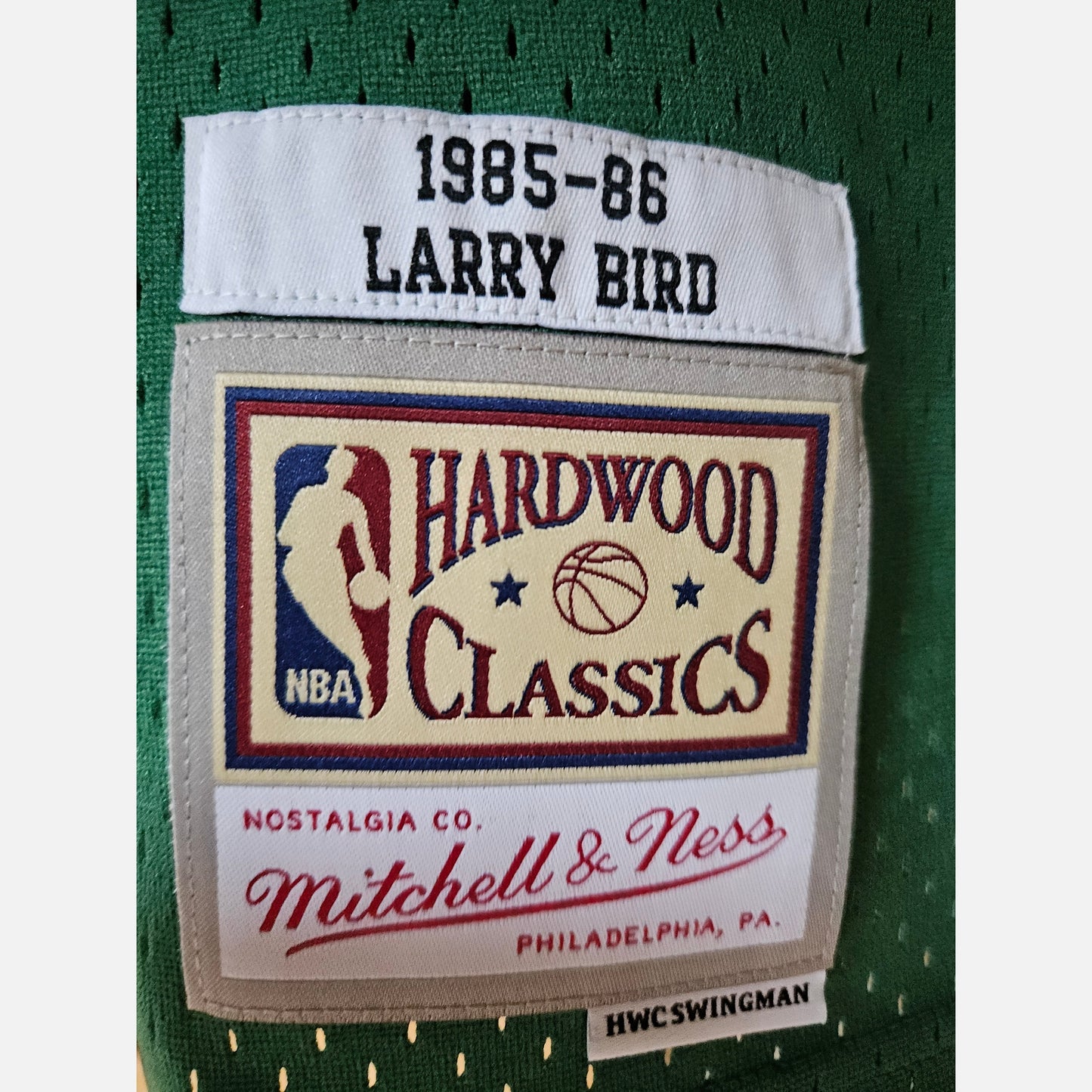 LARRY BIRD autograph certificate signed NBA M&N jersey Boston Celtics Jersey