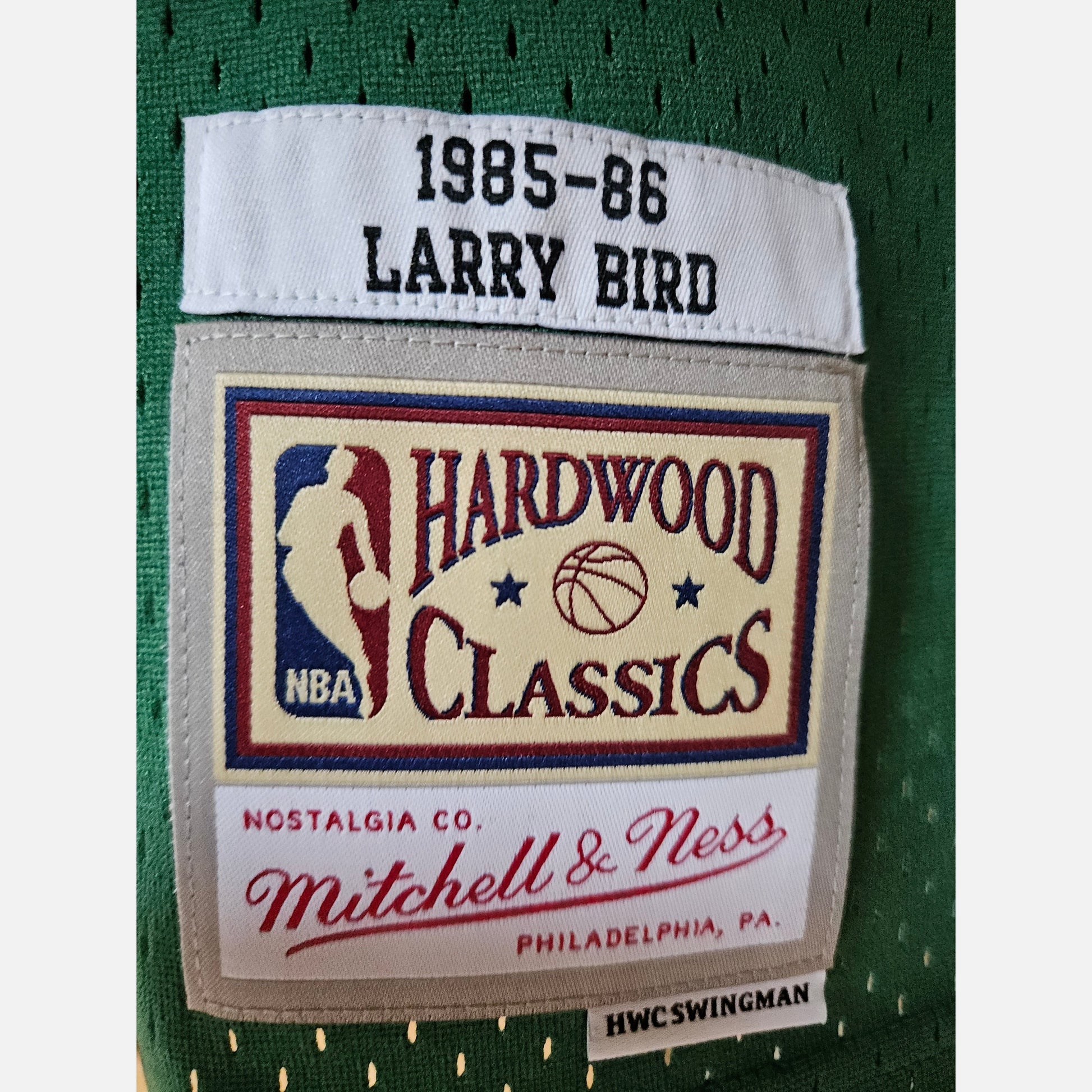 LARRY BIRD autograph certificate signed NBA M&N jersey Boston Celtics Jersey