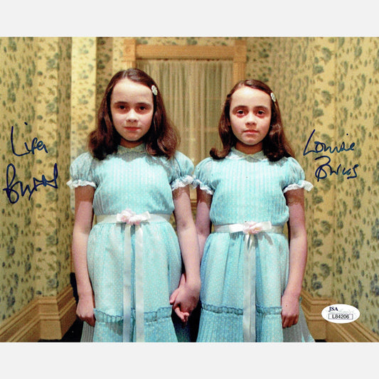 LISA BURNS & LOUISE BURNS autographs JSA signed 8x10 photography THE SHINING