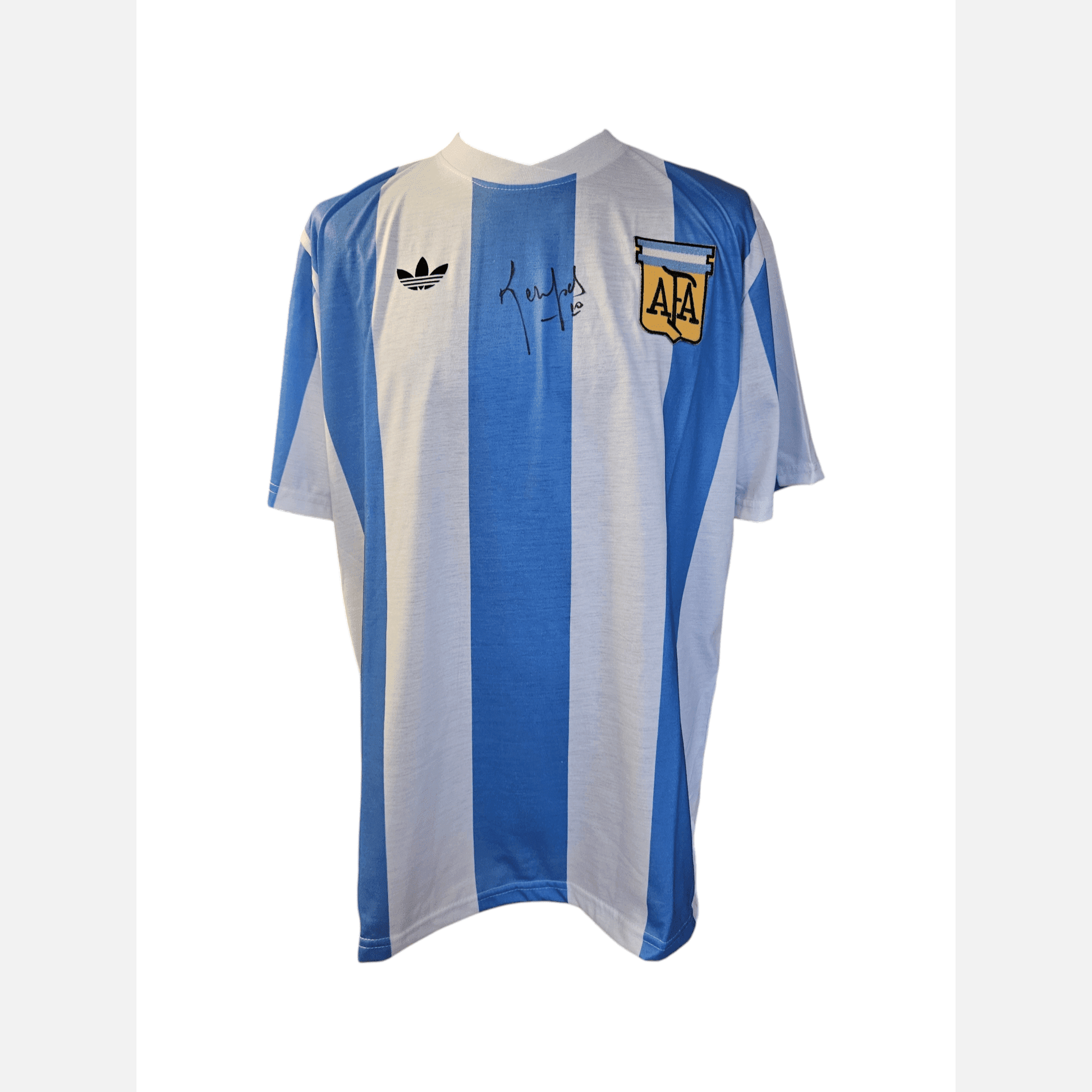 MARIO KEMPES signed soccer jersey BECKETT certificate Argentina Jersey
