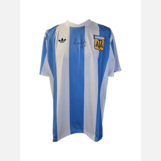 MARIO KEMPES signed soccer jersey BECKETT certificate Argentina Jersey