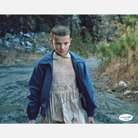 MILLIE BOBBY BROWN autograph ACOA signed 8x10 photography Stranger Things 8x10