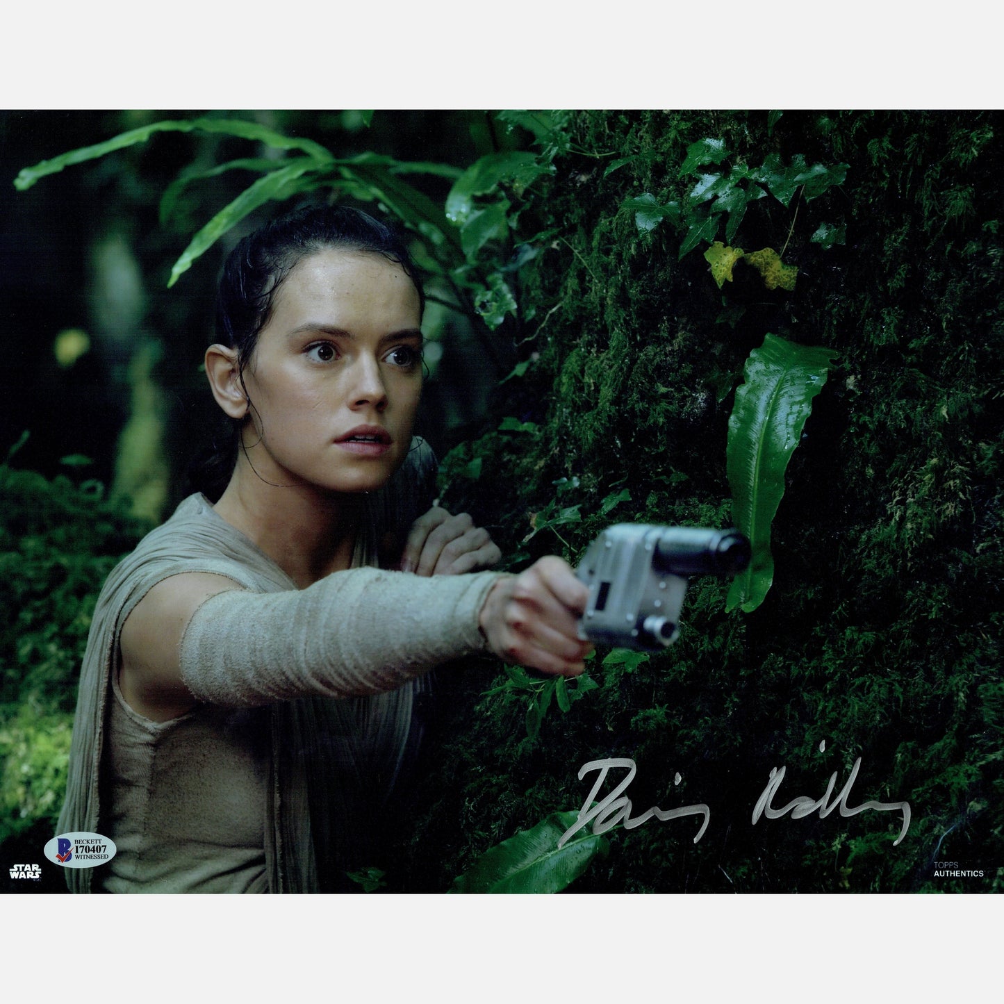 DAISY RIDLEY autograph BECKETT signed 11x14 photography STAR WARS