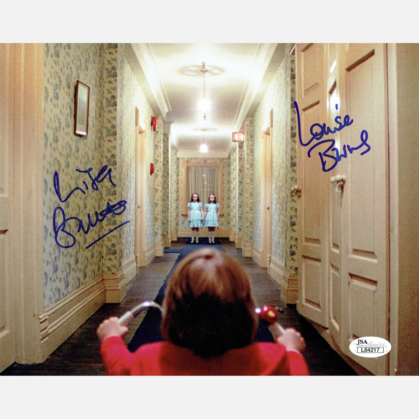 LISA BURNS & LOUISE BURNS autographs JSA signed 8x10 photography THE SHINING