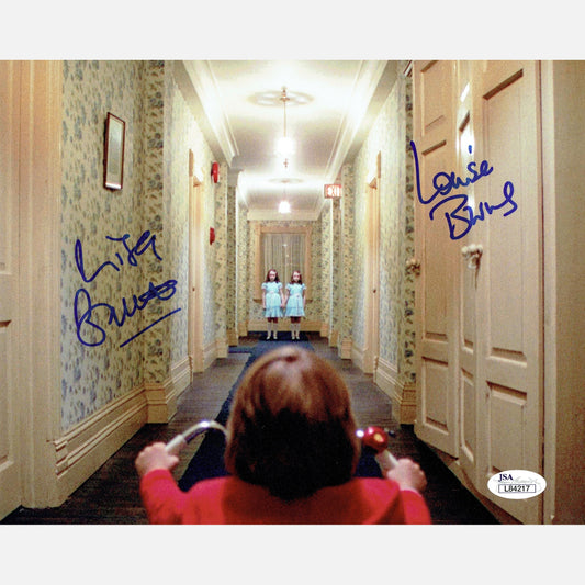 LISA BURNS & LOUISE BURNS autographs JSA signed 8x10 photography THE SHINING