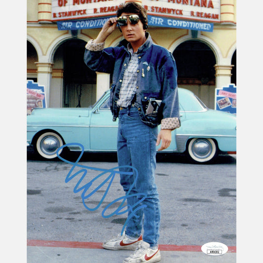 MICHAEL J FOX autograph JSA & ACOA signed 8x10 photography BACK TO THE FUTURE