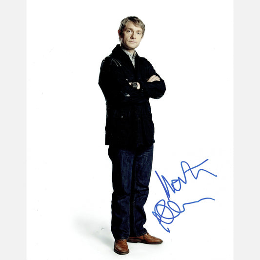 MARTIN FREEMAN autograph ACOA signed 8x10 photography SHERLOCK