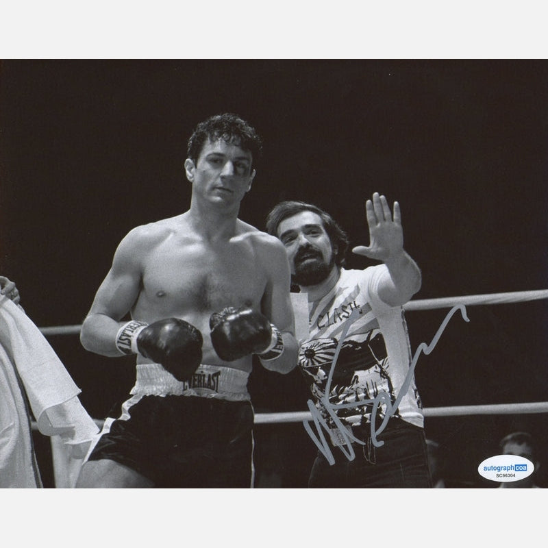 MARTIN SCORSESE autograph ACOA signed 8x10 photography RAGING BULL