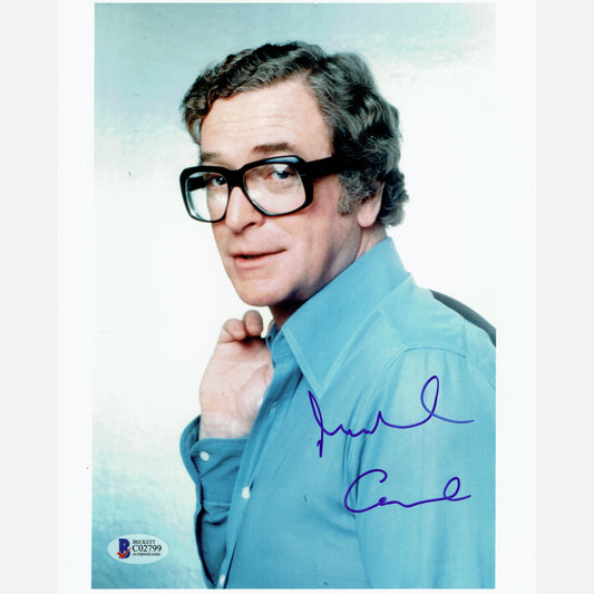 MICHAEL CAINE autograph BECKETT signed 8x10 photography