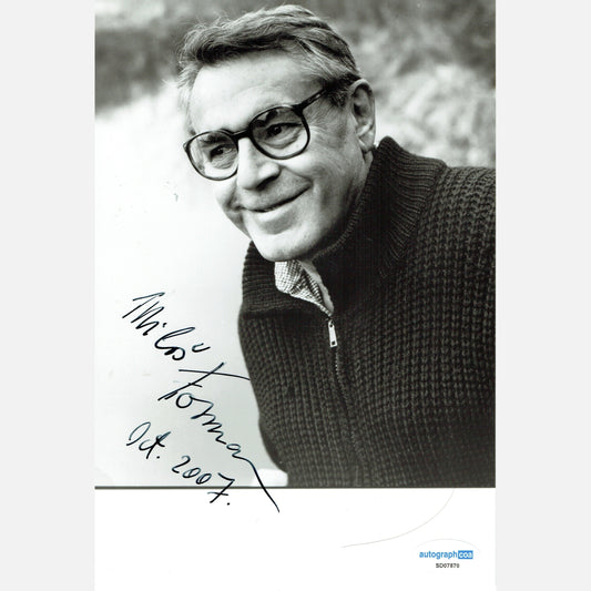 MILOS FORMAN autograph ACOA signed 6x9 photography