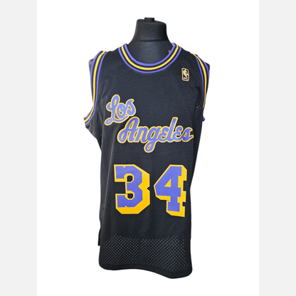 SHAQUILLE O'NEAL autograph BECKETT certificate signed NBA M&N jersey LA LAKERS