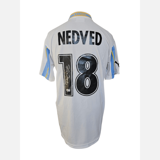 PAVEL NEDVED signed soccer jersey BECKETT certificate S.S. Lazio