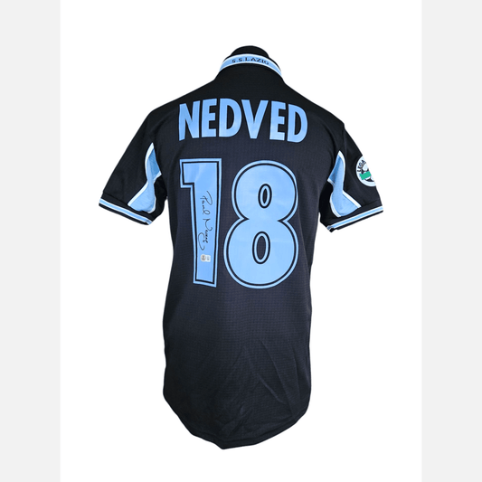 PAVEL NEDVED signed soccer jersey BECKETT certificate S.S. Lazio