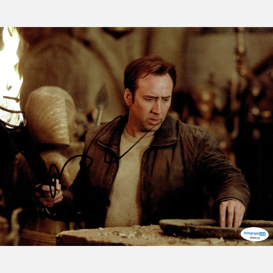 NICHOLAS CAGE autograph ACOA signed 8x10 photography National Treasure