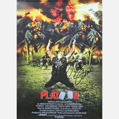 OLIVER STONE autograph ACOA signed poster 12x17 PLATOON