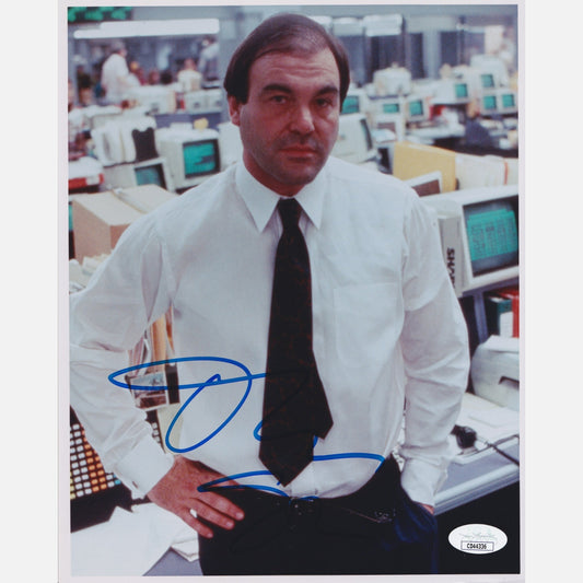 OLIVER STONE Autogramm JSA signiert 8x10 Fotografie WALLSTREET