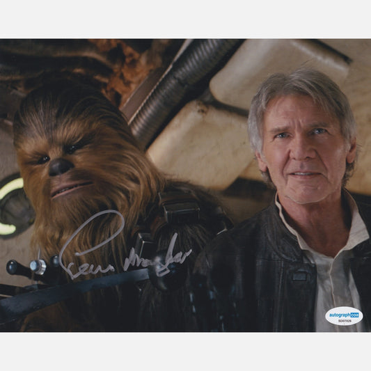 PETER MAYHEW autograph ACOA signed 8x10 photography STAR WARS 8x10