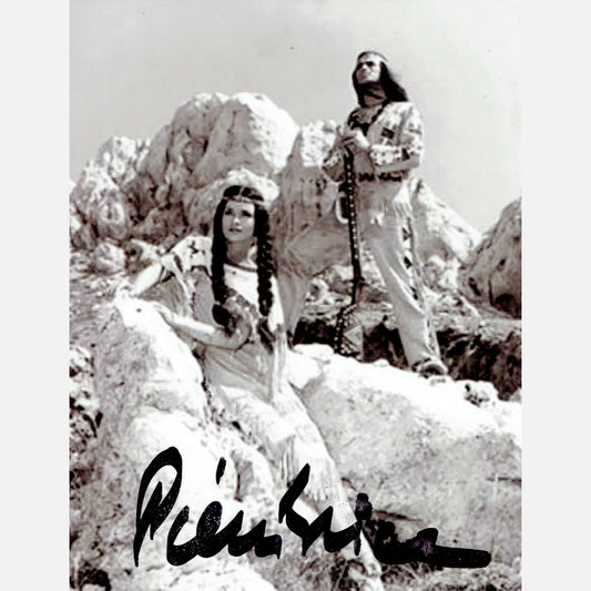 PIERRE BRICE autograph ACOA signed 4x6 photography WINNETOU 4x6