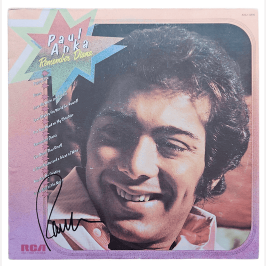 PAUL ANKA Autogramm ACOA signiertes Vinyl-LP-Cover