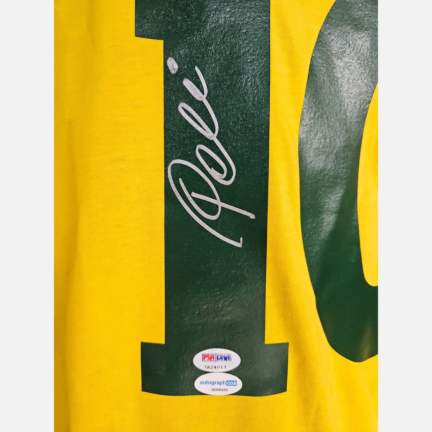 PELE signed soccer jersey PSA & ACOA certificates Brazil