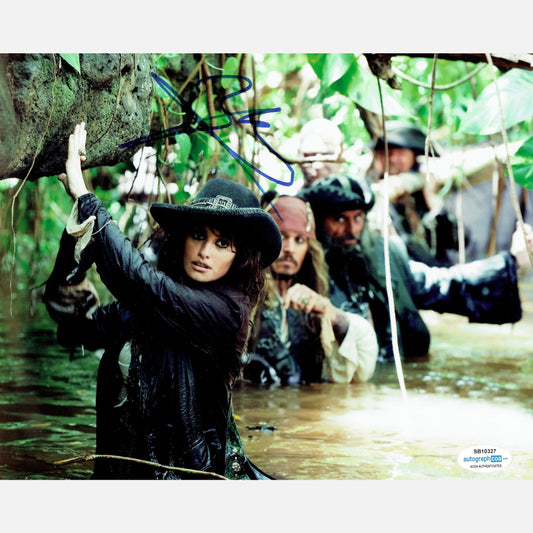 PENELOPE CRUZ autograph ACOA signed 8x10 photography Pirates of the Caribbean