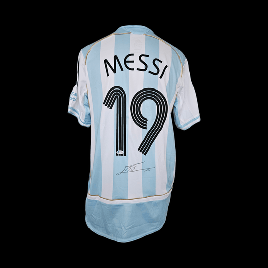 LIONEL MESSI autograph BECKETT & ACOA certificates signed replica jersey ARGENTINA