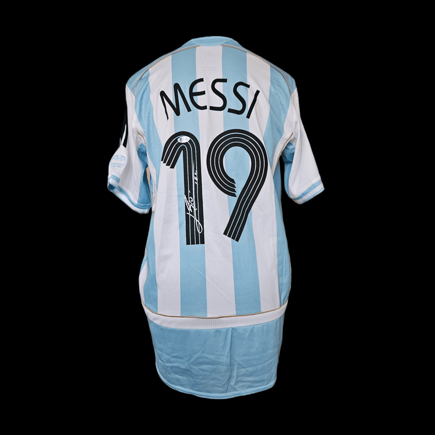 LIONEL MESSI autograph BECKETT & ACOA certificates signed replica jersey ARGENTINA