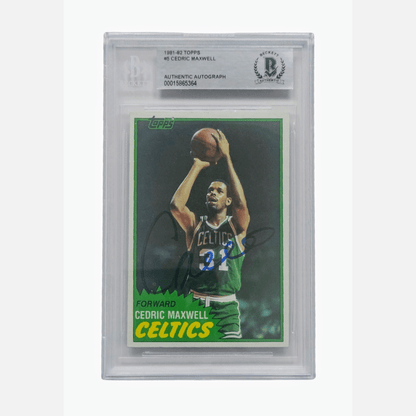 CEDRIC MAXWELL autograph Beckett signed Cedric Maxwell Signed Boston Celtics 1981-82 Topps Basketball Card NBA