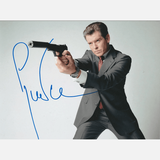 PIERCE BROSNAN autograph ACOA signed 8x10 photography JAMES BOND 007