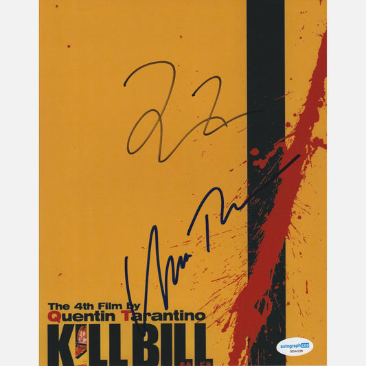 QUENTIN TARANTINO and UMA THURMAN autographs ACOA signed 8x10 photography KILL BILL