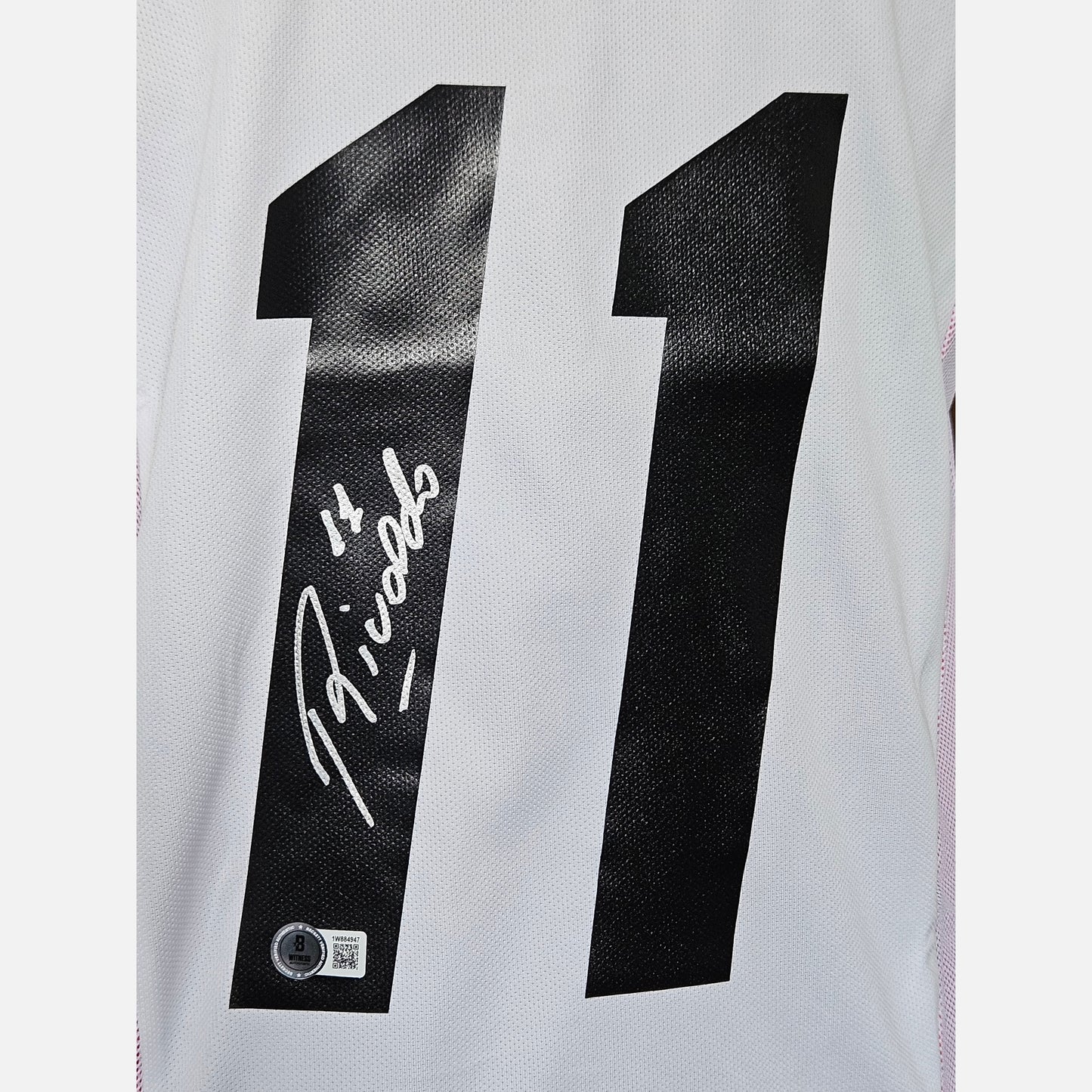 RIVALDO signed soccer jersey BECKETT certificate AC Milan Jersey
