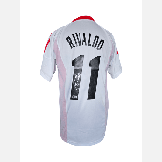 RIVALDO signed soccer jersey BECKETT certificate AC Milan Jersey