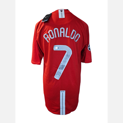RONALDO signed soccer jersey BECKETT certificate Manchester United Jersey