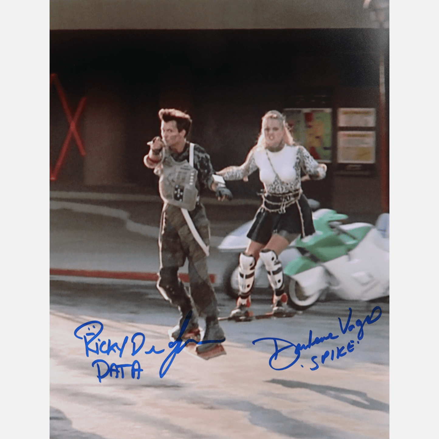 RICKY DEAN LOGAN and DARLENE VOGEL autographs ACOA signed 11x14 photography Back to the Future