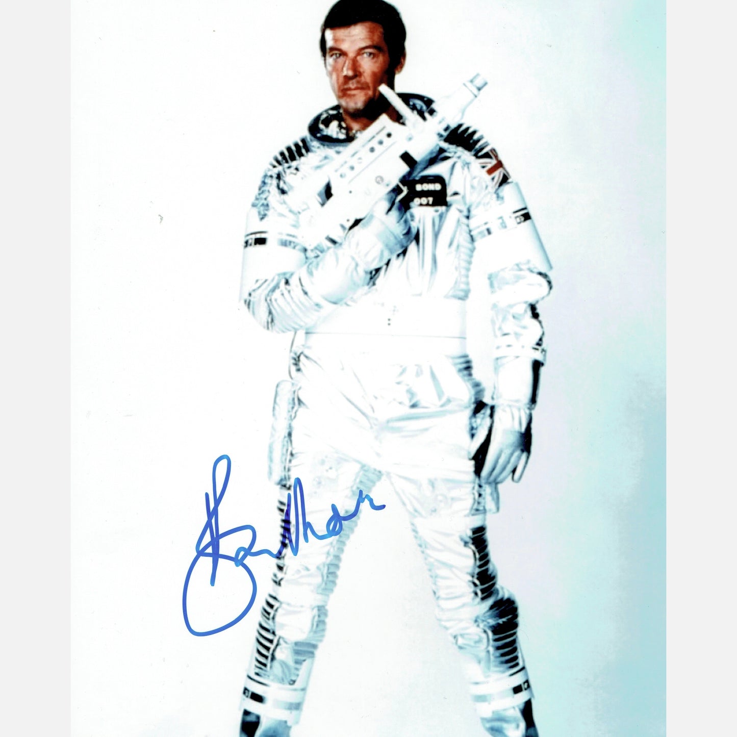 ROGER MOORE autograph ACOA signed 8x10 photography JAMES BOND 007