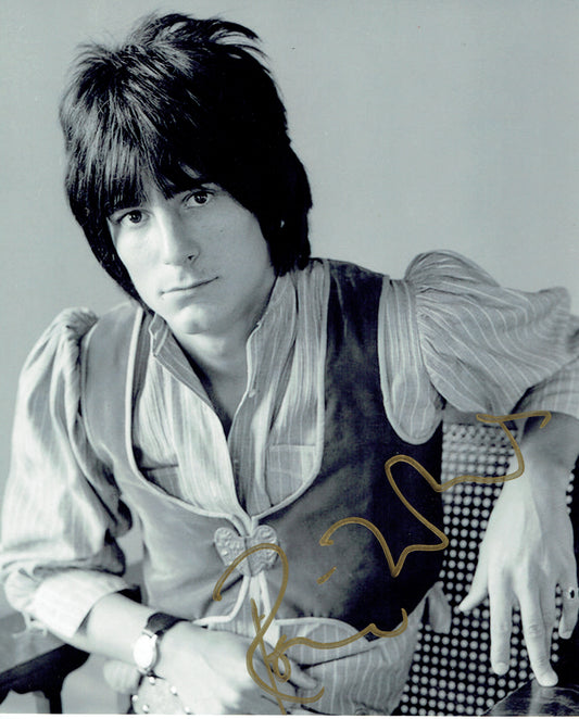 RONNIE WOOD autograph ACOA signed 8x10 photography (ROLLING STONES)